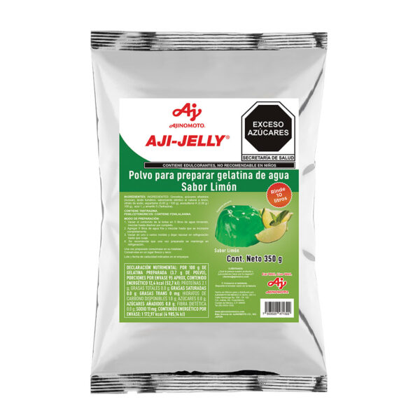 GELATINA AJI-JELLY LIMON CAJ12/350GRS