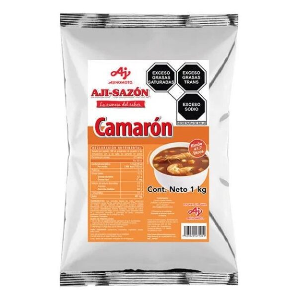 CALDO DE CAMARON  AJI-SAZÓN 10 bol /1 kg.