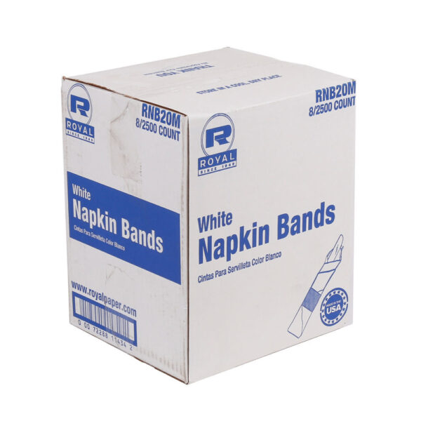 SERVILLETA  ARO PAPEL BLANCO NAPKIN BANDS CA / 2500 PZ