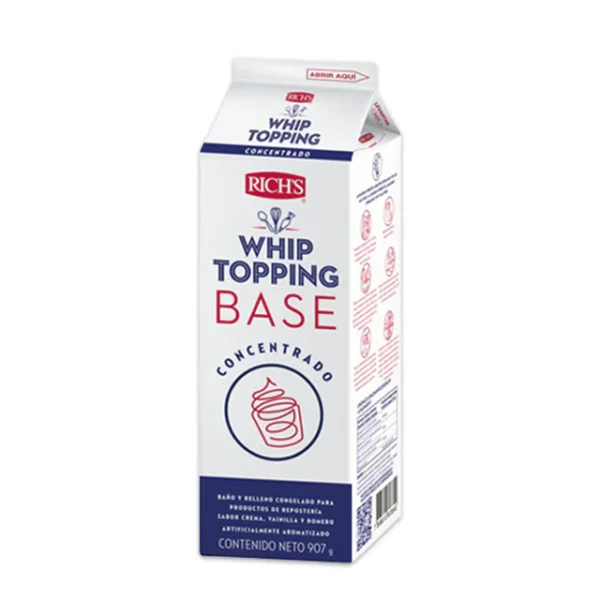 CREMA BATIR WHIP TOPPING BASE RICH CAJ /12 TUBS